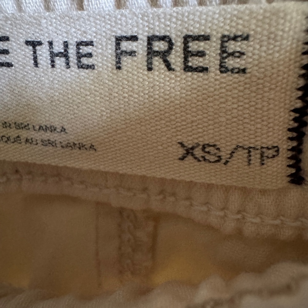 EUC We The Free Pull on Cropped Denim Pants XS - Picture 4 of 8